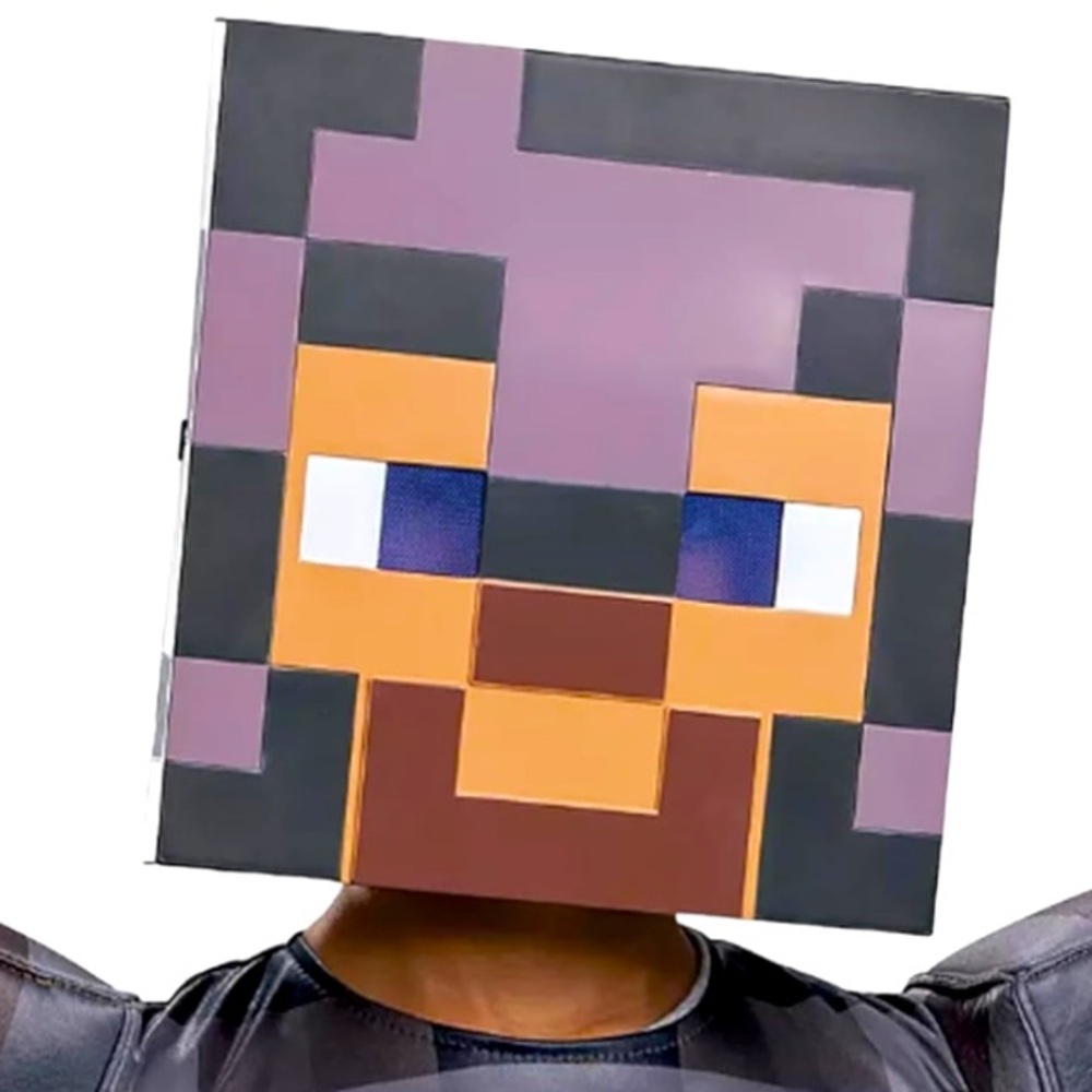 DISGUISE Minecraft Steve in Netherite Armor Halloween Costume Child’s Sz Sm 4-6 - Picture 3 of 11